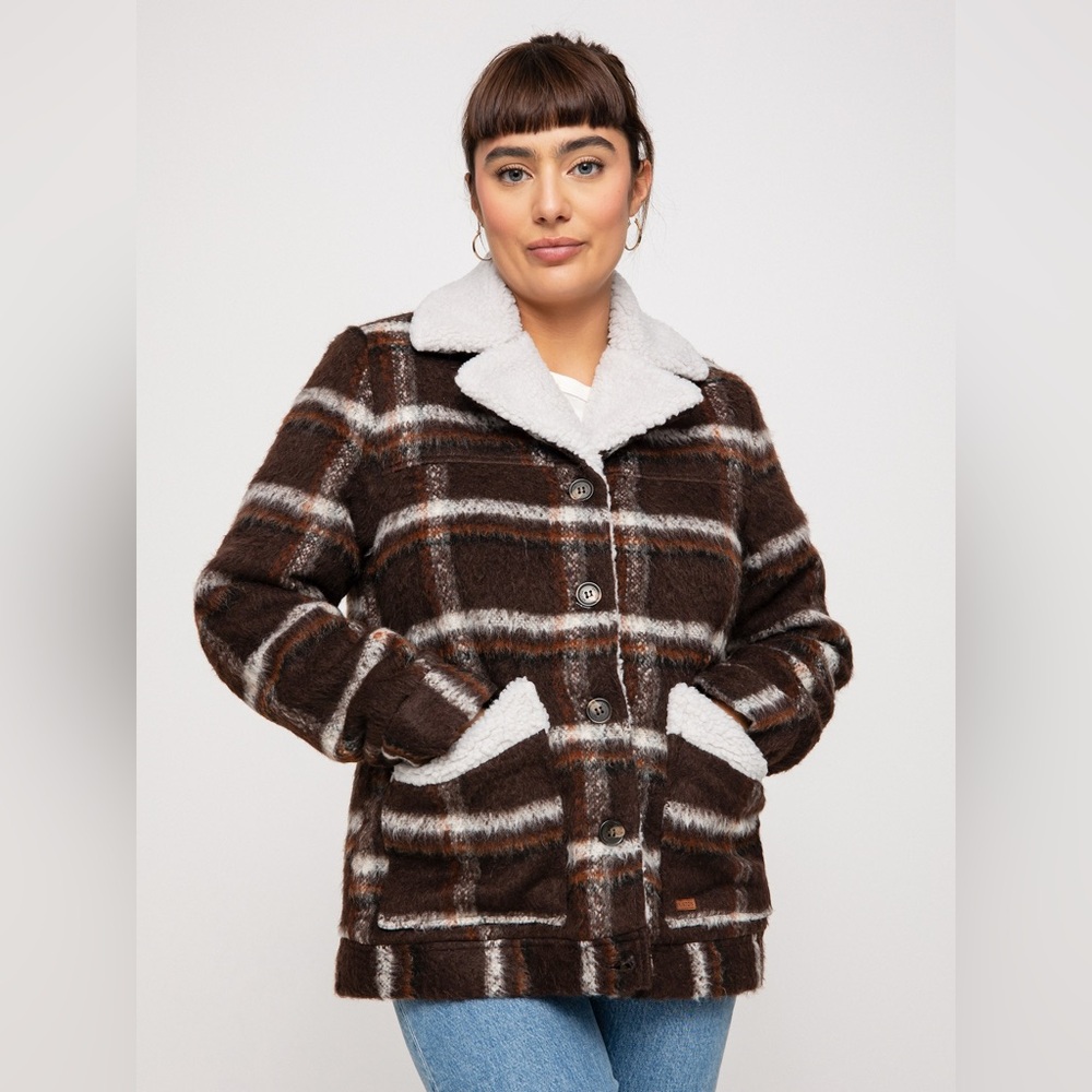 BRIXTON “nouvelle” sherpa-lined coat - Picture 3 of 9